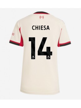 Liverpool Federico Chiesa #14 Replika Borta Kläder Dam 2025-26 Kortärmad